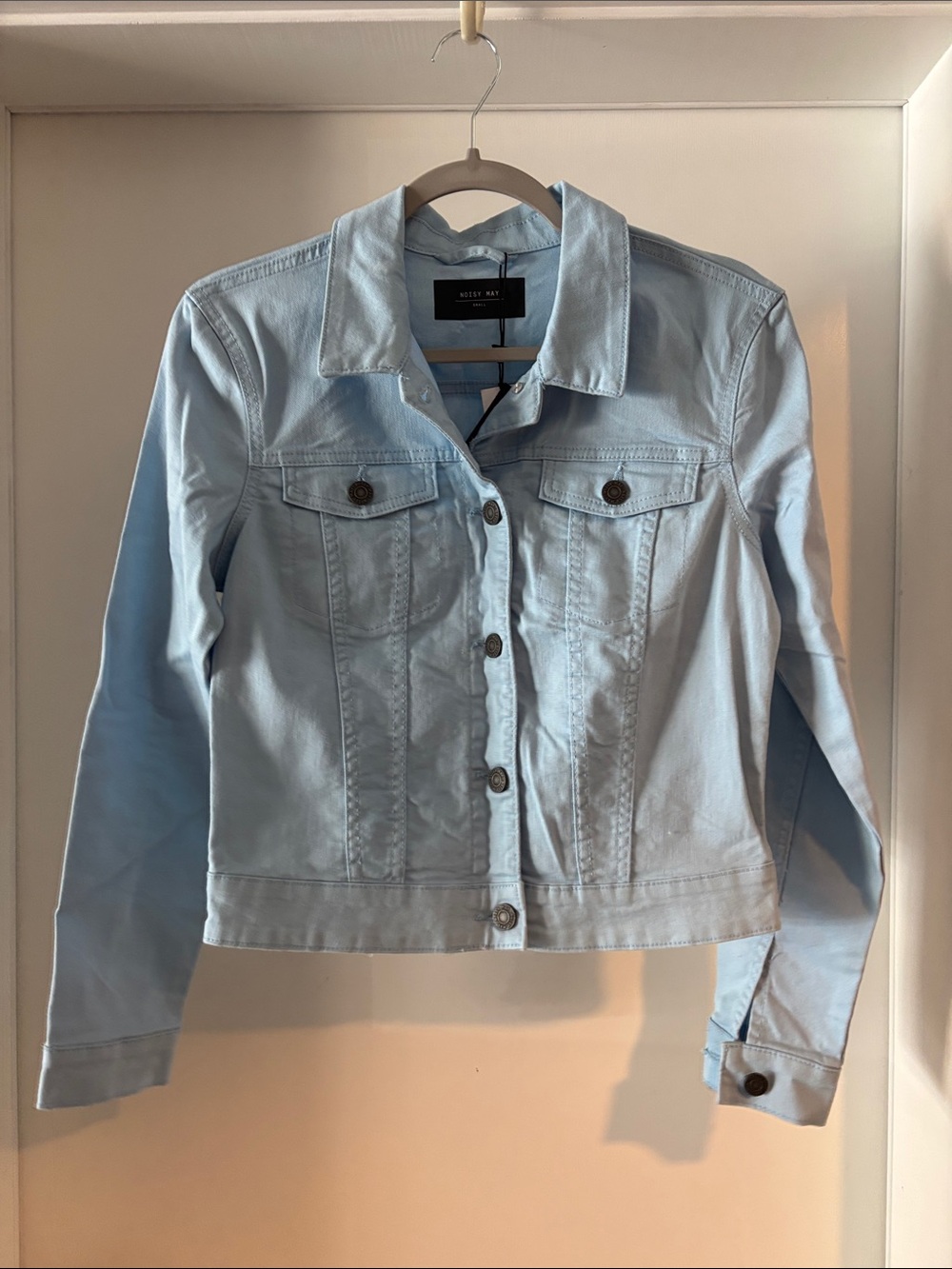 New! Light Wash Denim Jacket - Women's by Noisy May